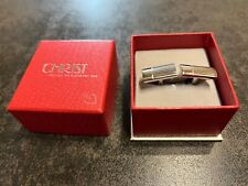 Manschettenknöpfe Stahl Poliert (Juwelier Christ) Neu OVP