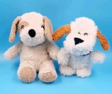 Hund Welpe 2 x Beige + Weiß