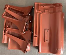 Erlus E58/E58 S Alu-Schneefanggitterhalter + Grundplatte / Naturrot