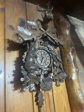 Kuckucksuhr - Jäger Hirsch Hase Vogel Holz handges..funktioniert