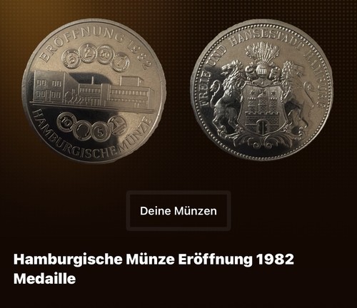 Hamburgische münze eröffnung - münze,