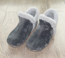 Hausschuhe von COSMOS Comfort Gr. 38 grau Plüsch warm Casa Mia
