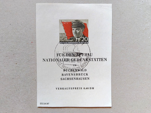 Ddr briefmarke 1956 nr - briefmarke, mi.-nr