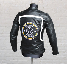 Herren Lederjacke motorrad leder moto schwarz Italy Guendj