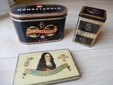 Blechdose Handelsgold Nr 304, RuC Brasil Schwarzwild Zigarrendose Nr 80, Royal 6