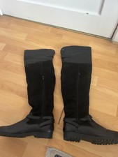 Stiefel, Overknee, Schwarz, Gr.38