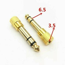 Klinken Audio Adapter 3,5 mm Klinke Aux In Buchse auf 6,35 mm Stecker Kupplung