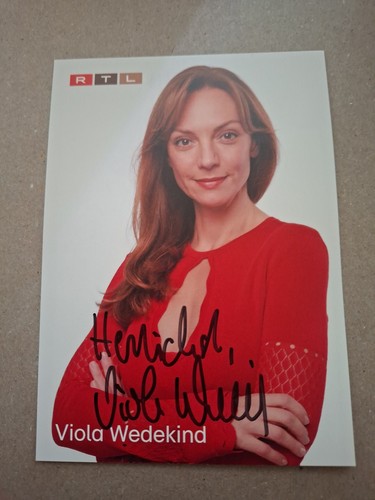 Autogrammkarte viola wedekind - viola,