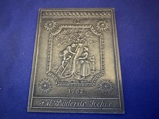 Eisenguss Plakette Berliner Eisen Jahresplakette Buderus 1982 12,5 cm x 9,7cm 2.