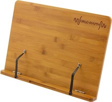 Buchständer aus Bambus, Notenständer aus Holz, 39 x 28 cm, natur