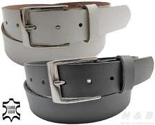 Leder Gürtel glatt schwarz u