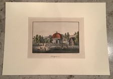 Alte handkolorierten Litho  Salzbrunn( Kowari )  um 1835 C. Mattis - Schlesien