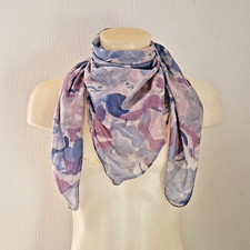 Halstuch rosa/blau Baumwolle -