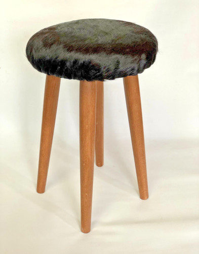 Unikat hocker nussbaumfarben - hocker,