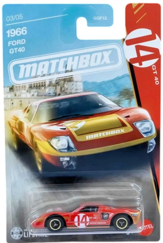 Matchbox 2026 1966 ford - 1966, gt40