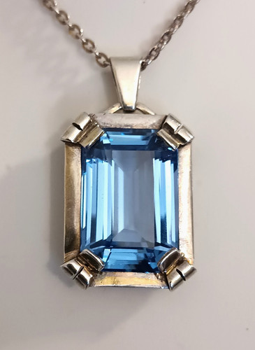 Anhänger silber art deco - anhänger,