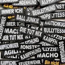 2x Julius K9 Klettsticker Größe S 3 x 11cm für Hundegeschirr refl. große Auswahl