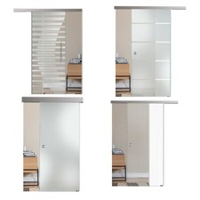 Komplettset Glasschiebetür