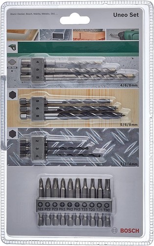 Bosch 19tlg uneo mixed set - bosch, mixed-set