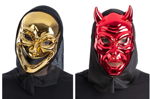 Smiffys metallische maske - metallische,