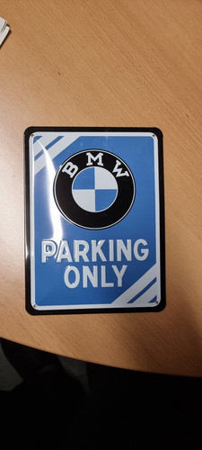 Bmw parking only metallschild - only,