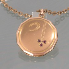 Jugendstil medaillon kette - kette, °