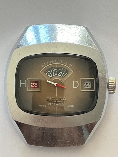 Vintage rare jump hour sicura - rare,