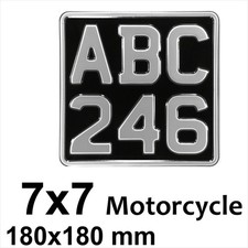 7 x 7 6-stelliges schwarz und