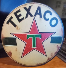 Blechschild alte TEXACO Werbung