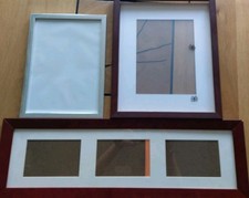 3 Bilderrahmen 3 Größen Fotorahmen Mit Passepartout