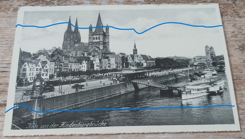 Sehr alte ansichtskarte - alte, s/w