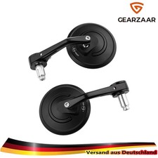 Paar Motorrad Rückspiegel Set Schwarz Mini- & Pocketbike mit M8-Schrauben E24