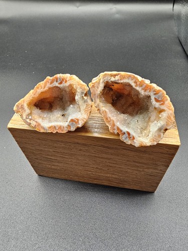 Achat geode druse - , paar