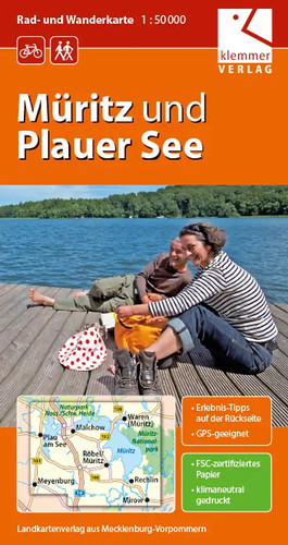 Rad und wanderkarte müritz - und,