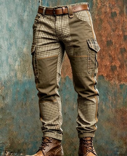 Herren cargohose khaki beige - herren,