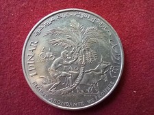 Tunesien 1 Dinar 1970 FAO Münze Silber 680er Habib Bourguiba Dattelernte #KM 302