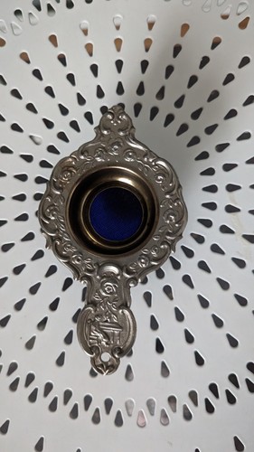 Teesieb mit kobaltglas und - mit,