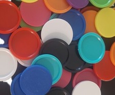 50 Einkaufswagenchips Bunt