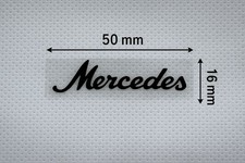 Mercedes Sticker Windschutzscheibe Aufkleber Mercedes Benz  schwarz