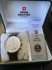 !!!NEUER PREI!!! Swiss Military SM34012.11 Cronografo 41mm Reloj Hombre 5 ATM
