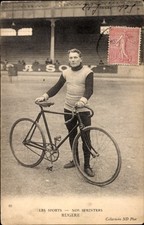 Ak Radrennsport, Radrennfahrer Rugere, Sprinter, Radrennbahn - 11316830