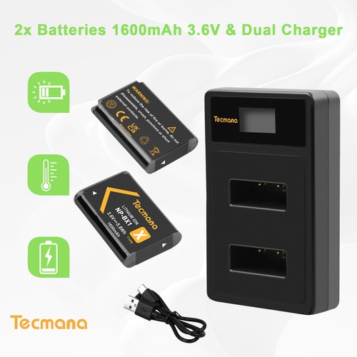 2x1600mah bx1 - 2x1600mah, np-bx1