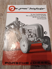 Prospekt Porsche Super 30ps Traktor Schlepper 12
