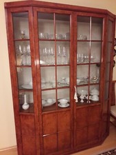 Vitrinenschrank Nussbaum