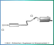 Auspuffanlage Smart Forfour (454) 1.1 1.3 Auspuff Endtopf Mitteltopf Schelle