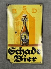 Emailschild Brauerei Schade