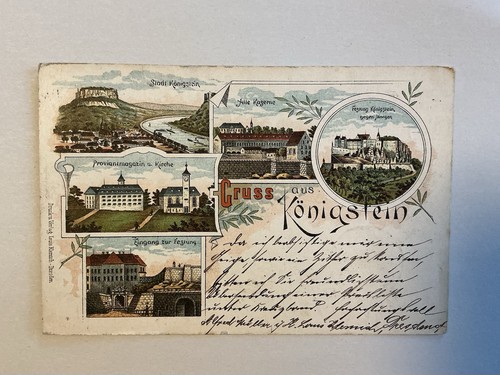 Königstein litho 1897 - ak,