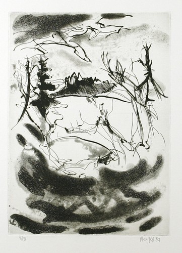 Abstrakte landschaft 1987 - landschaft,,