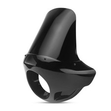 Scheinwerfer Verkleidung für Chopper Cruiser Bobber Lampenmaske VD8 sw C-Ware