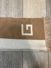 GUCCI Schal Logo Print Beige